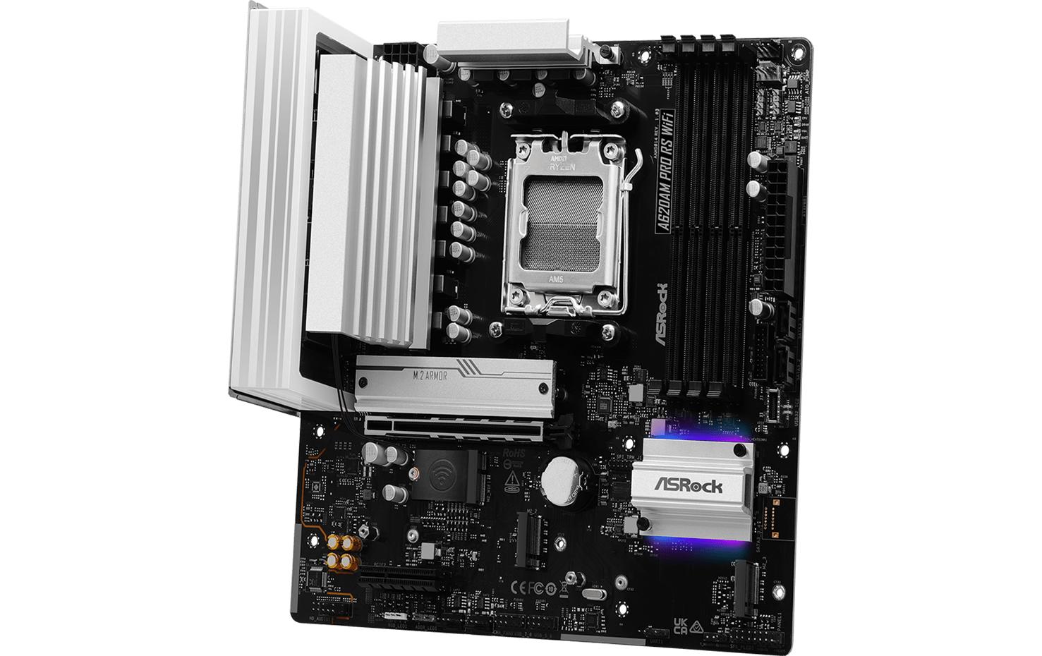 ASRock Mainboard A620AM Pro RS WiFi
