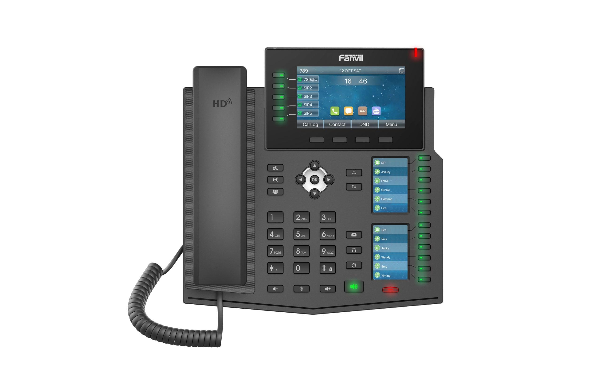 Fanvil Tischtelefon X6U V2 Schwarz Fanvil Tischtelefon X6U V2 Schwarz