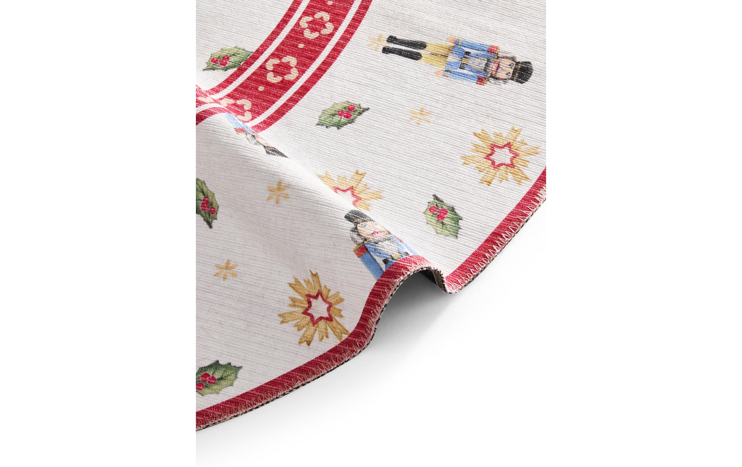 Villeroy & Boch Weihnachtsteppich Nussknacker 160 cm, Rot