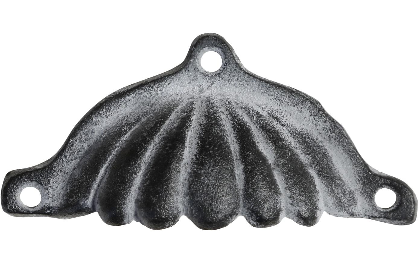 Chic Antique Möbelgriff mit Rillen 5 x 12 cm, antik Grau