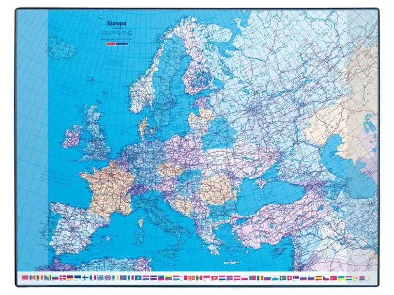 Hansa Schreibunterlage GeoPad 65 x 50 cm Europa, deutsch Hansa Schreibunterlage GeoPad 65 x 50 cm Europa, deutsch