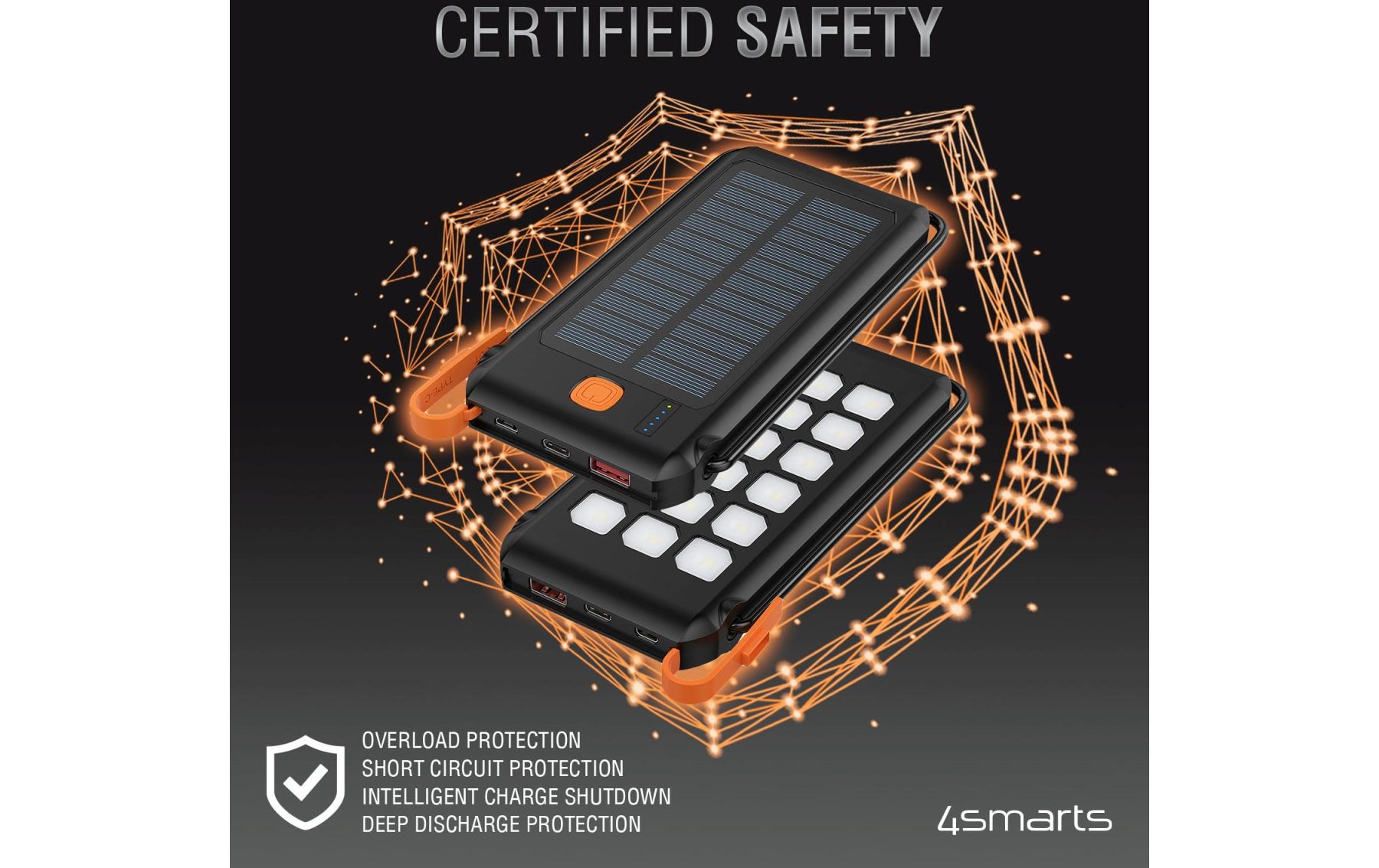 4smarts Solar-Powerbank TitanPack Flex 10.000 mAh