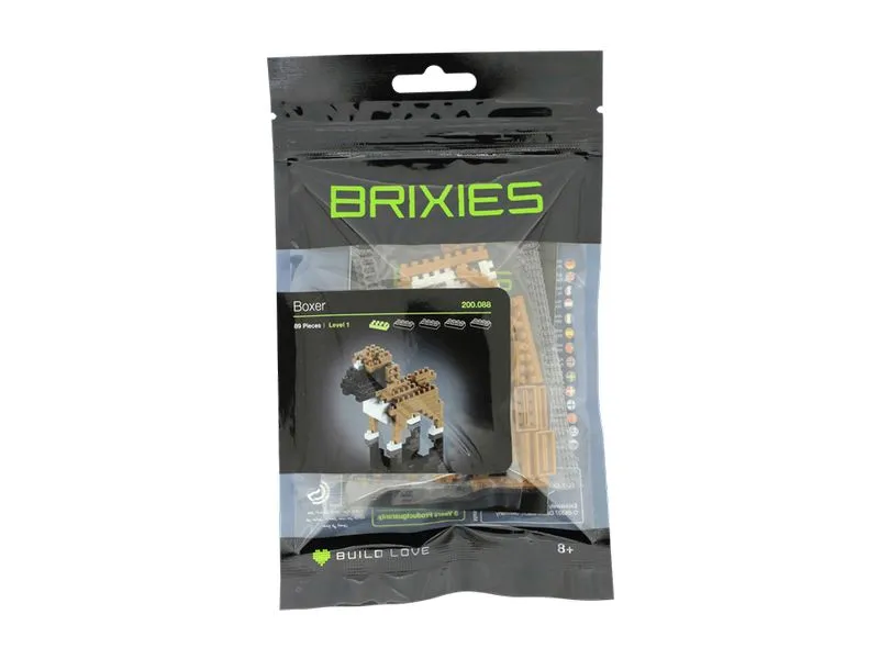 BRIXIES Bausteinmodell Boxer aus 89 Bausteinen