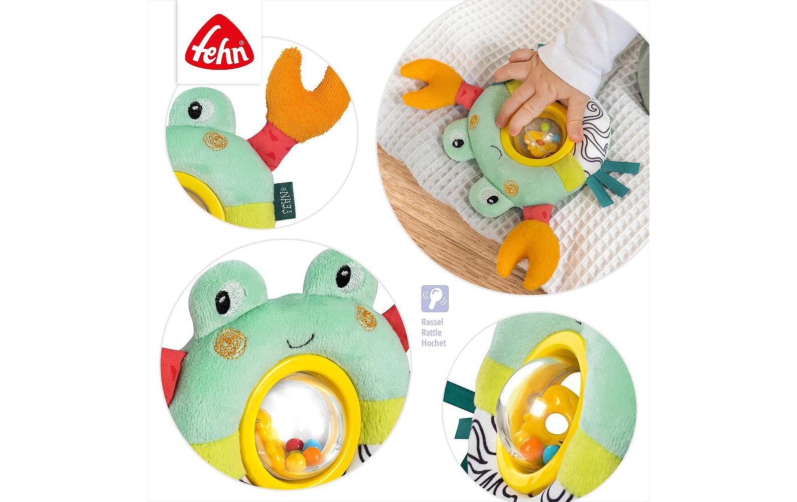 fehn Drehballrassel Krabbe Mehrfarbig