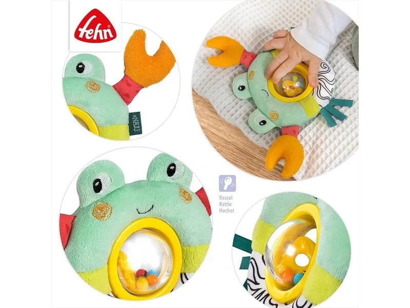 fehn Drehballrassel Krabbe Mehrfarbig fehn Drehballrassel Krabbe Mehrfarbig