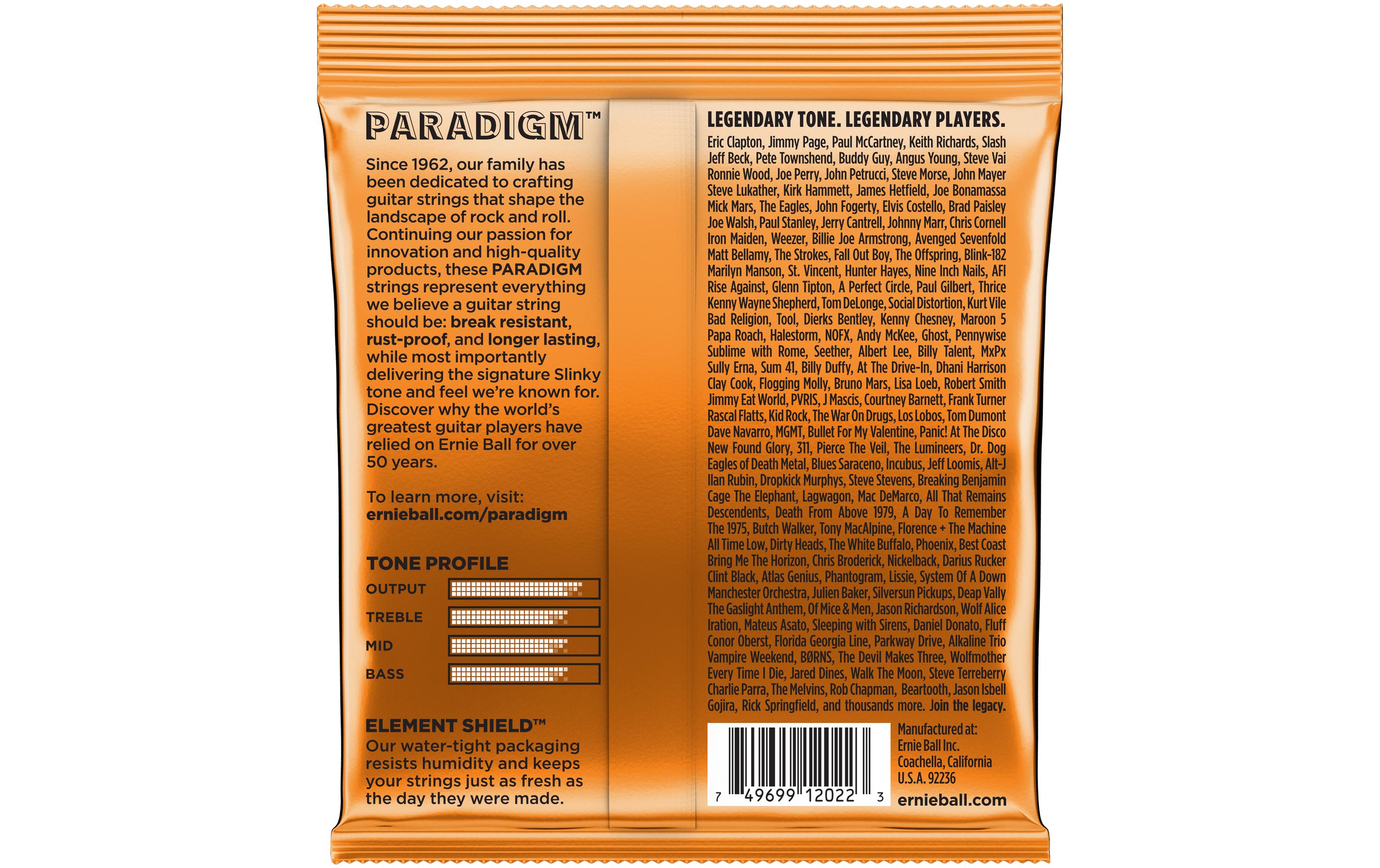 Ernie Ball Gitarrensaiten 2022 Paradigm Slinky – Hybrid 9 - 46