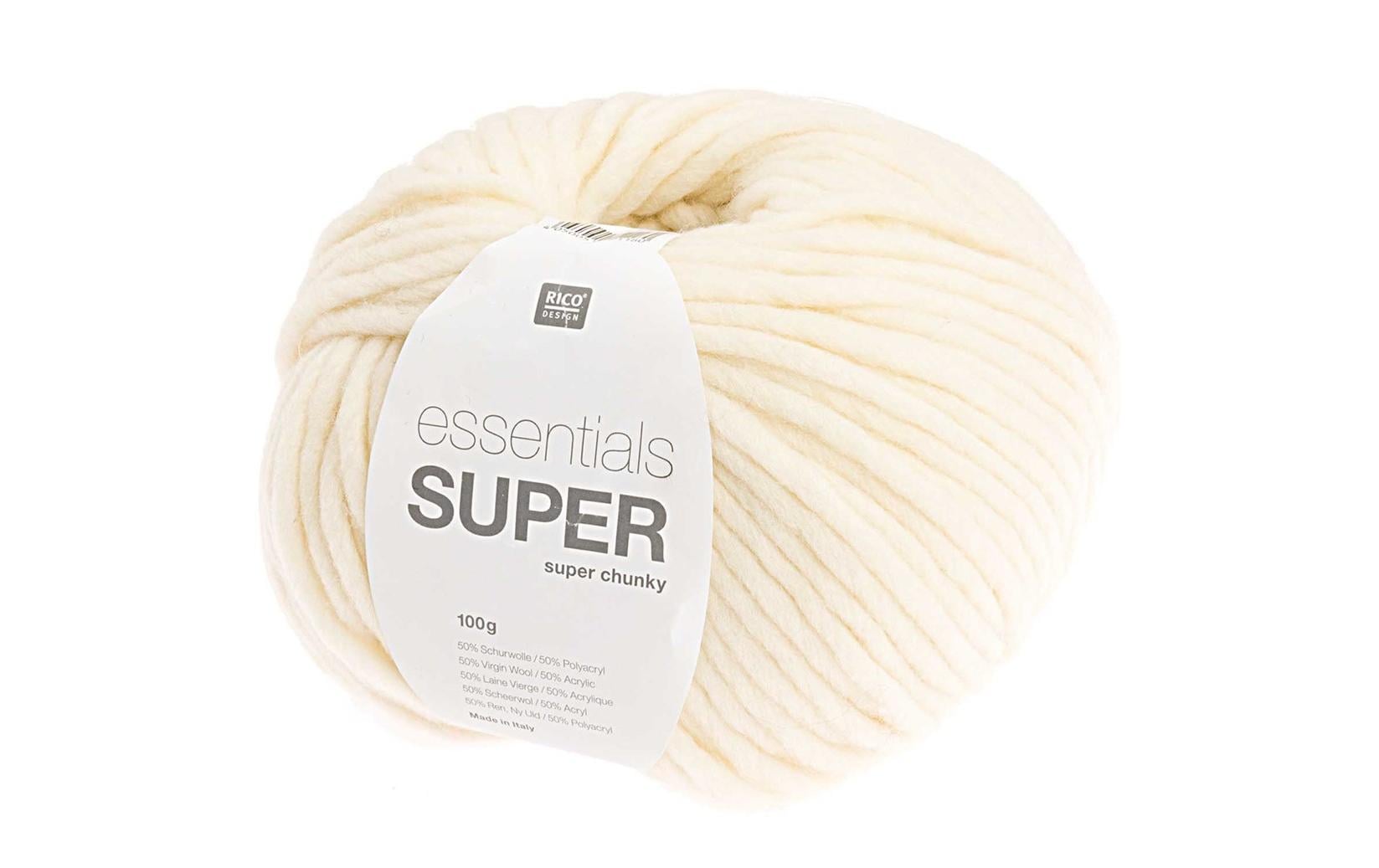 Rico Design Wolle Essentials Super Super Chunky 100 g Crème