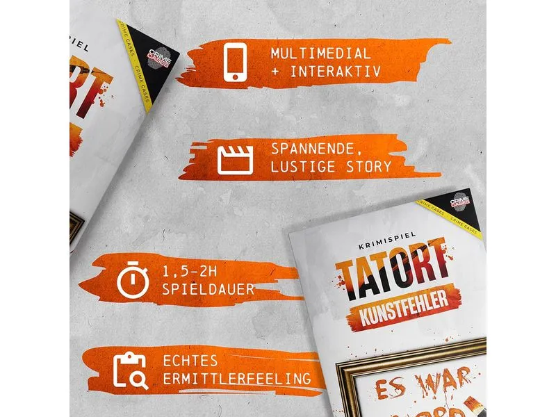 Crime Cases Partyspiel Tatort Kunstfehler-DE- Crime Cases Partyspiel Tatort Kunstfehler-DE-