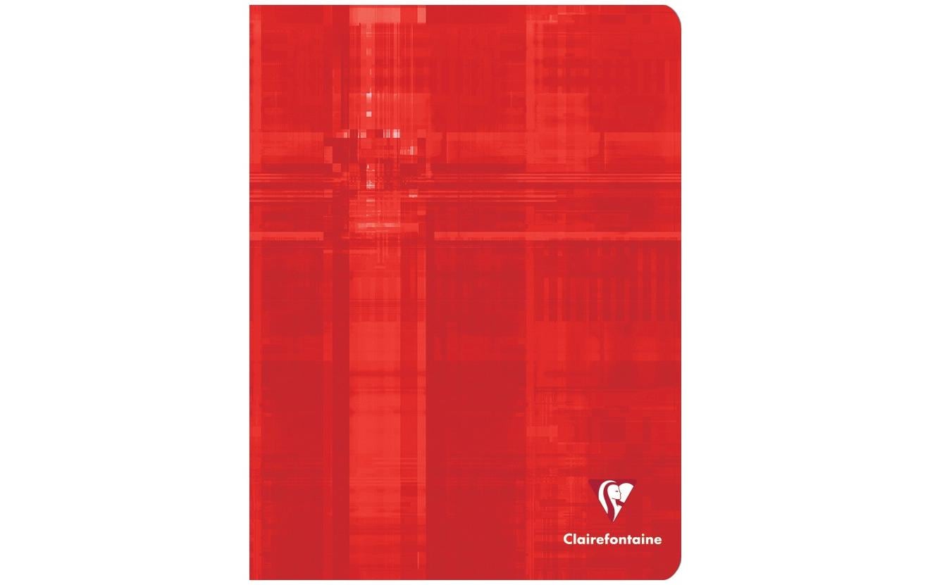 Clairefontaine Schulheft 48 Blatt, 17 x 22 cm, 5 mm kariert, assortiert
