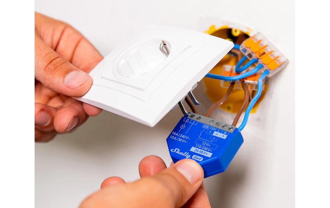 Shelly WLAN-Schaltaktor 1 Gen 4 x 2 Blau