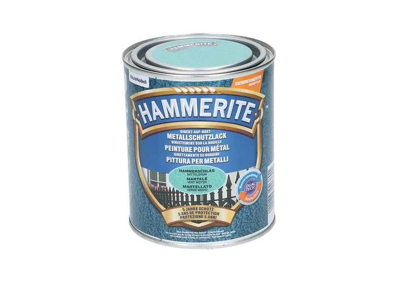 Hammerite Metall-Schutzlack HS Mittelgrün, 750 ml Hammerite Metall-Schutzlack HS Mittelgrün, 750 ml