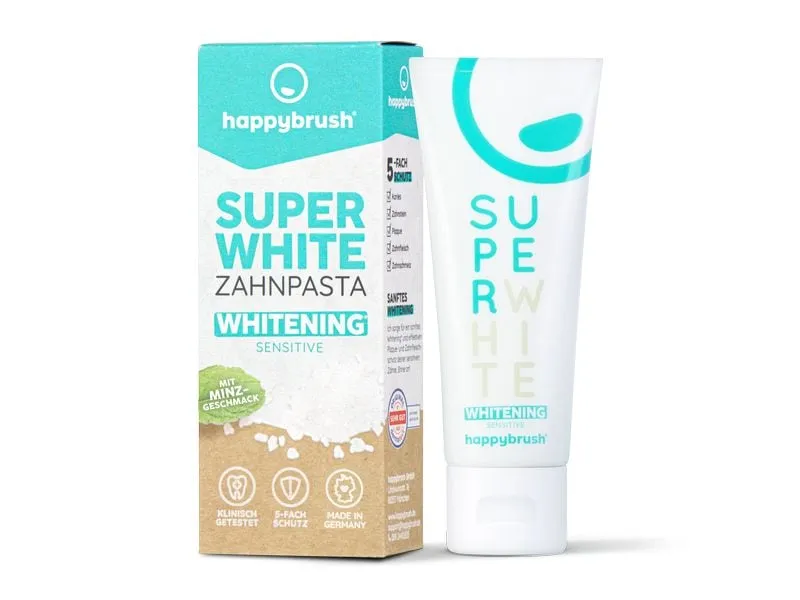 happybrush Zahnpasta SuperWhite 75 ml