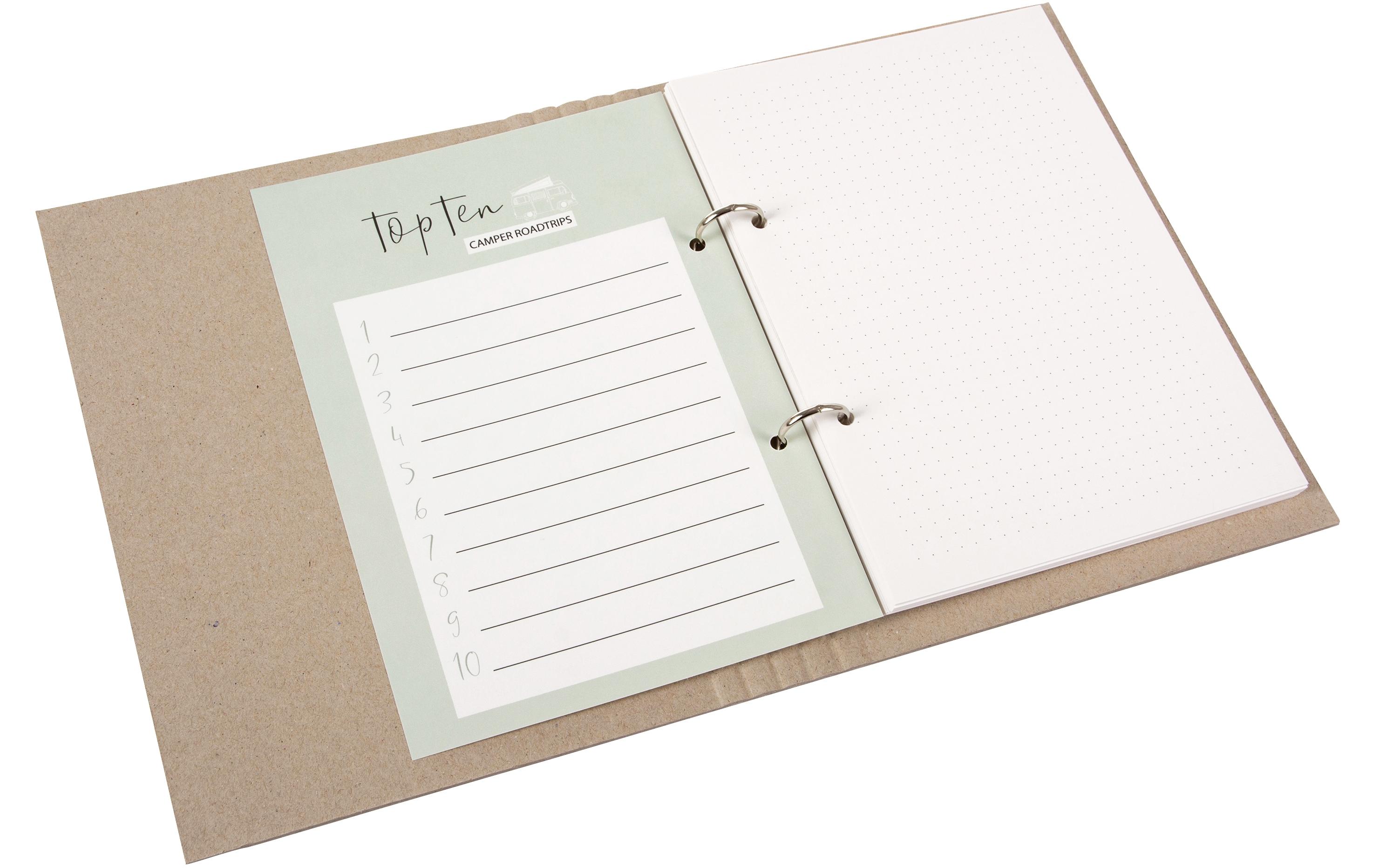 Goldbuch Ringbuch Road Trip Braun