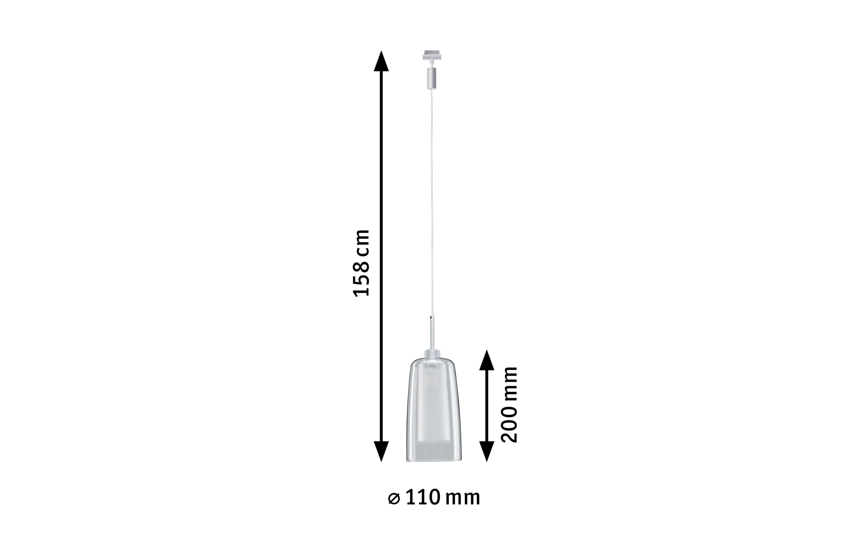 Paulmann Pendelleuchte URail Arido II, 1 x GU10, 5 W, Chrom