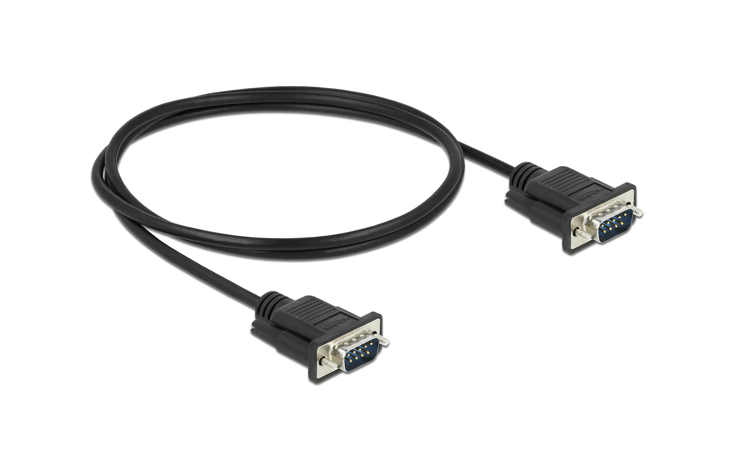 Delock Anschlusskabel RS-232 DB9, m-m 1 m Delock Anschlusskabel RS-232 DB9, m-m 1 m