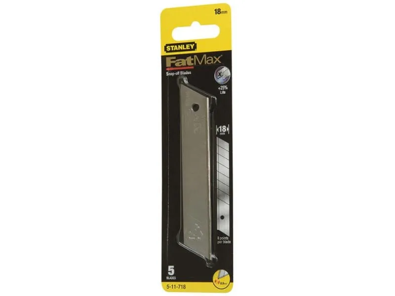 Stanley Fatmax Abbrechklinge Fatmax 18 mm, 5 Stück Stanley Fatmax Abbrechklinge Fatmax 18 mm, 5 Stück