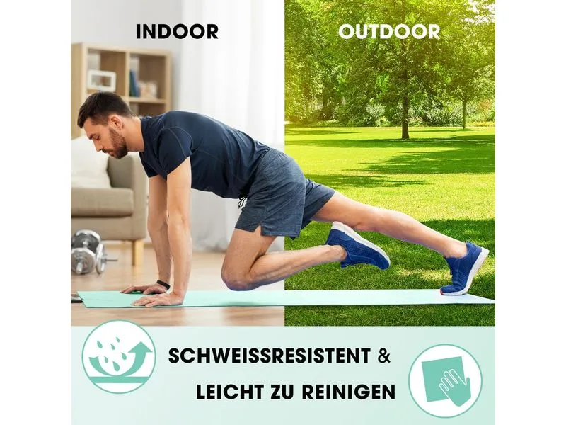 World Fitness Fitnessmatte Jivan 183 cm x 61 cm, Türkis