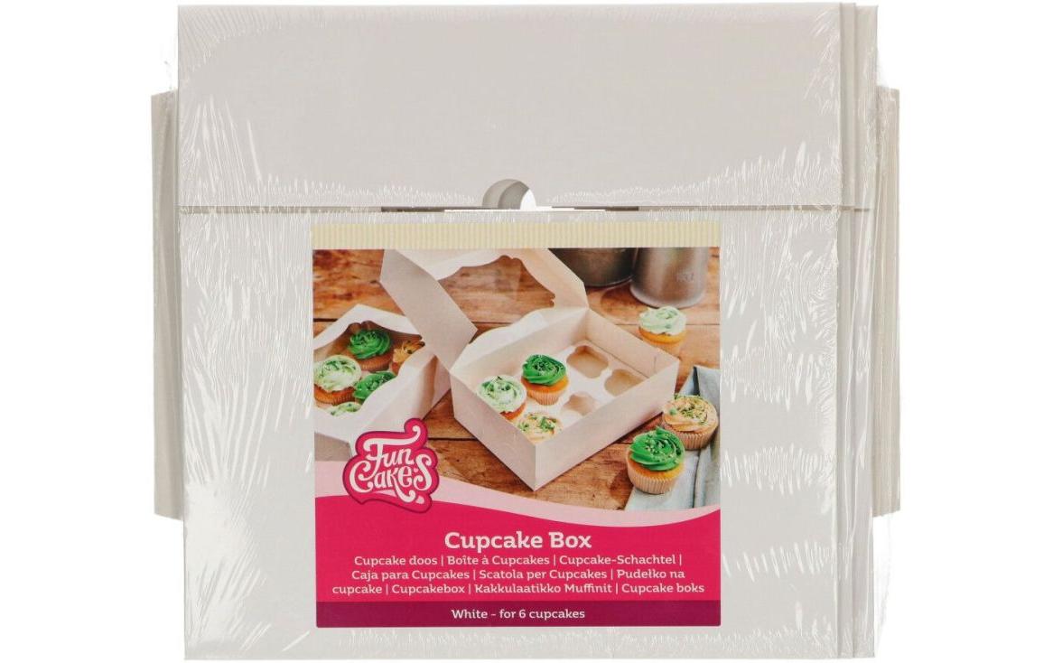 Funcakes Cupcake-Box für 6 Cupcakes, 3 Stück