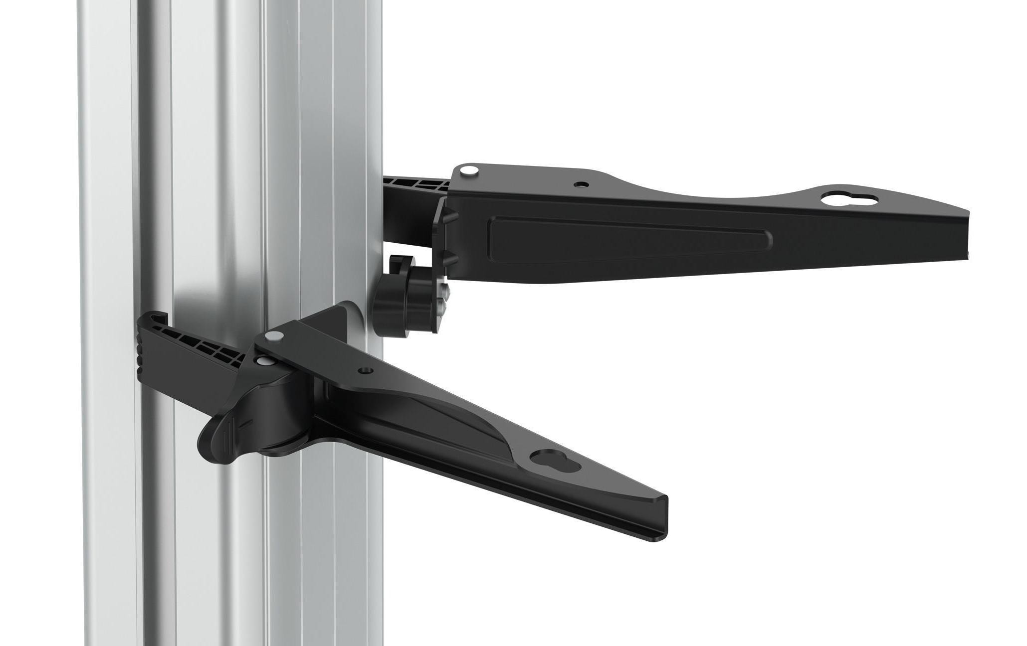 PureMounts TV-Trolley PMP PDS-0001C Schwarz/Silber