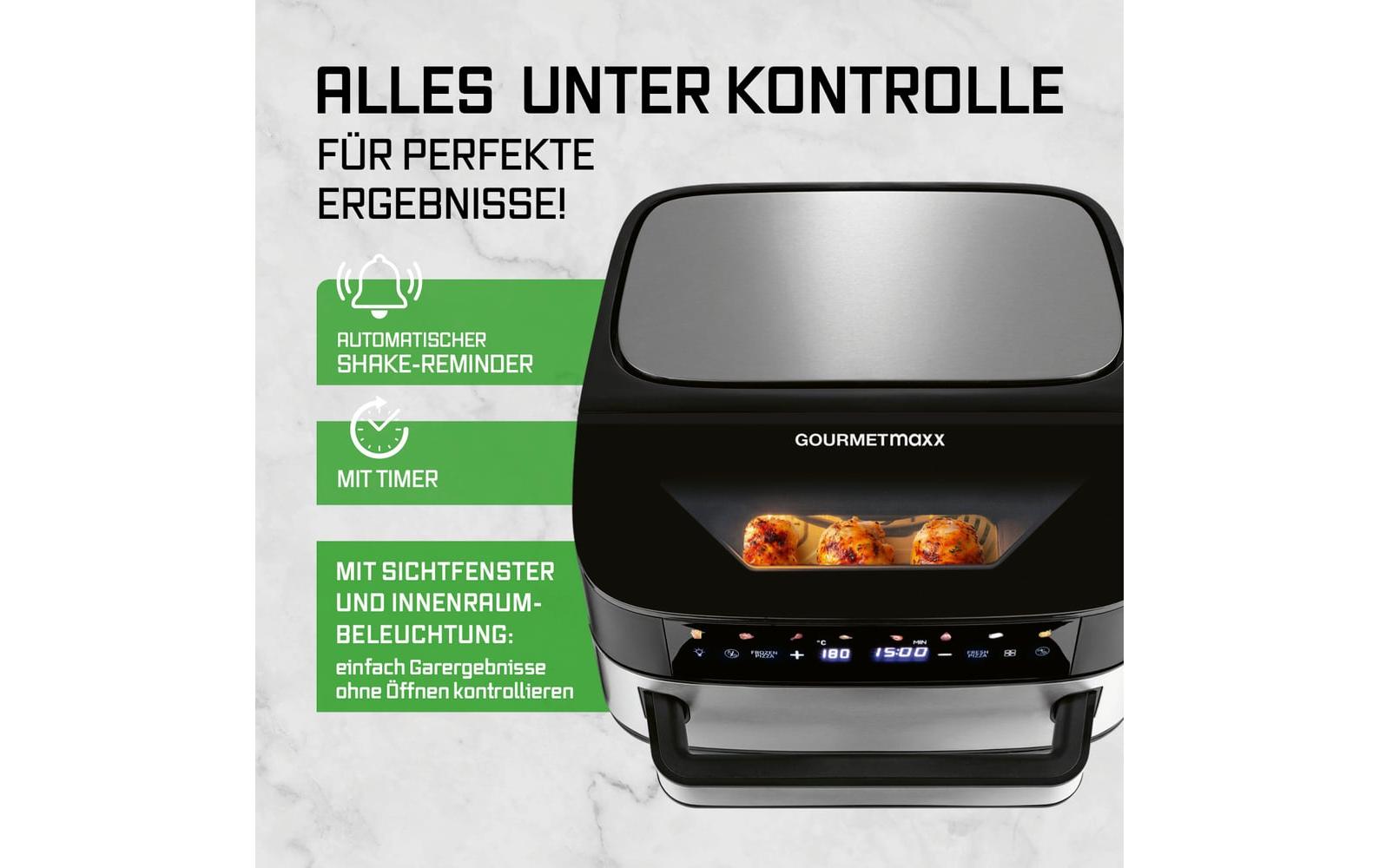 GOURMETmaxx Heissluftfritteuse mit XXL-Garfläche 7 l GOURMETmaxx Heissluftfritteuse mit XXL-Garfläche 7 l