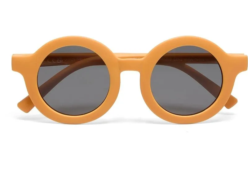 OKKIA Kinder-Sonnenbrille Tondo, 6-10 Jahre Yellow Sunset