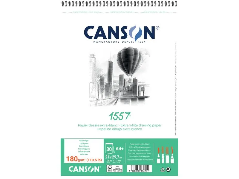 Canson Zeichenblock A4 +, 30 Blatt Canson Zeichenblock A4 +, 30 Blatt