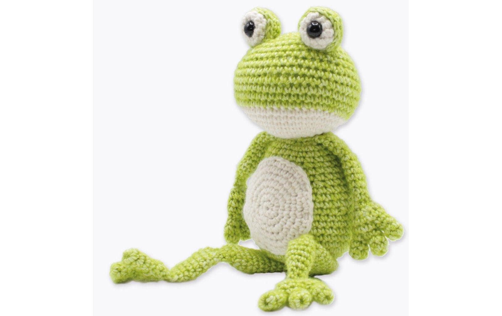 Hardicraft Strickset Frosch Vinny 30 cm Hardicraft Strickset Frosch Vinny 30 cm