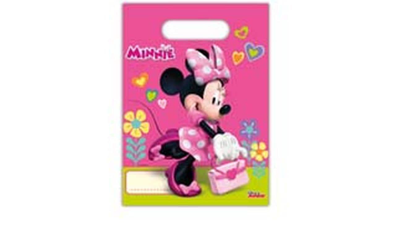 Amscan Geschenktasche Disney Minnie 6 Stück, 16 x 23 cm