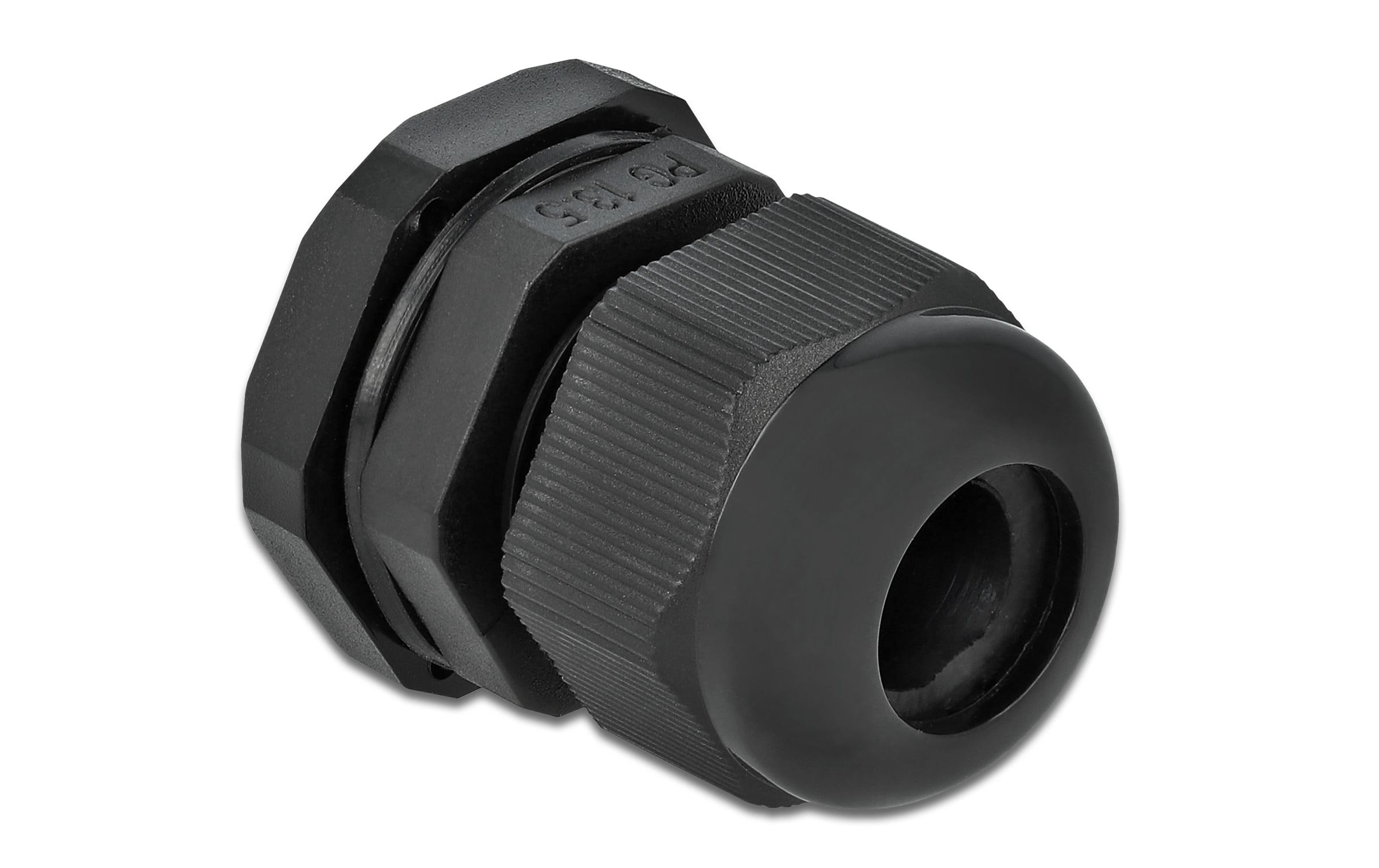 Delock Kabelverschraubung PG13.5, 24 mm 10 Stück, Schwarz Delock Kabelverschraubung PG13.5, 24 mm 10 Stück, Schwarz