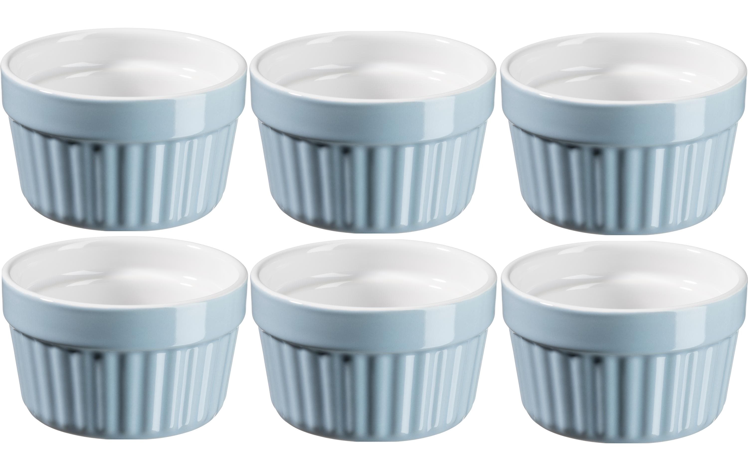 Mäser Auflaufform-Set OMEA 9.5 cm, 6 Stück, Hellblau