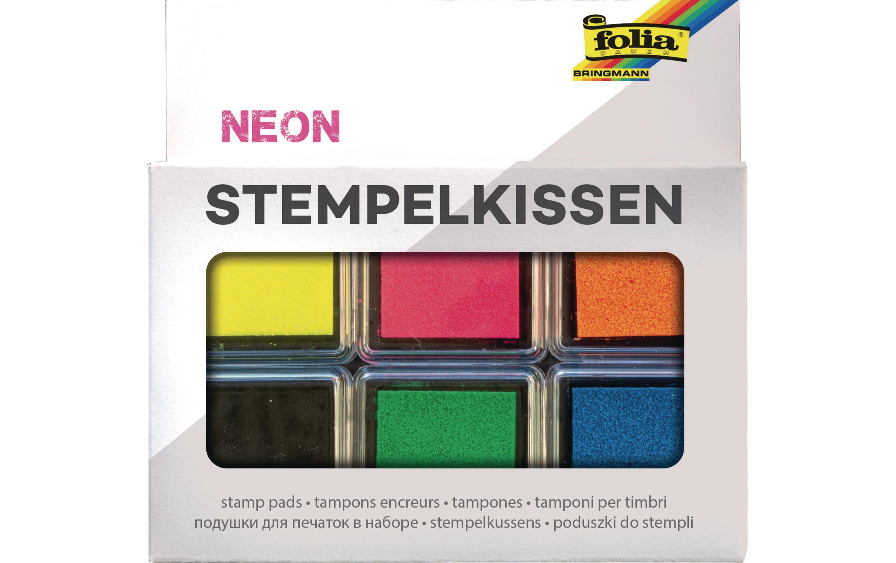 Folia Stempelkissen Neon Mehrfarbig