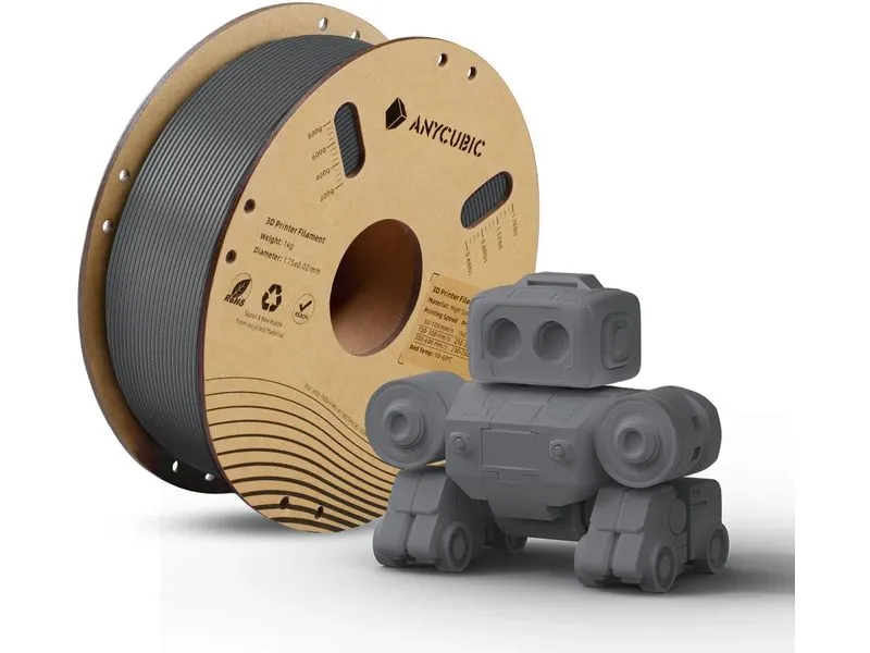 Anycubic Filament Anycubic PLA High Speed Grau/Grey 1.75 mm 1.125 kg