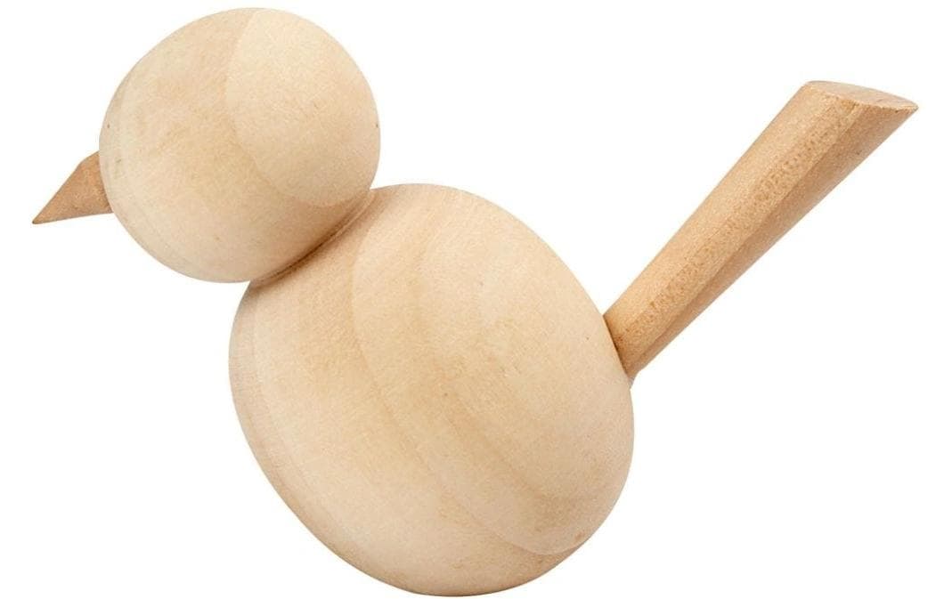 Creativ Company Mini-Figur Vogel 1 Stück, Braun