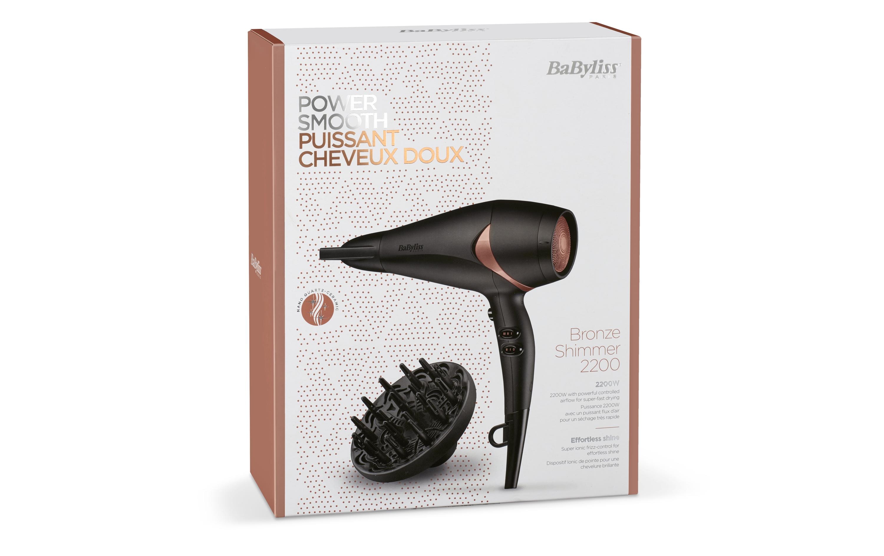 Babyliss Haartrockner Bronze Shimmer D566CHE Babyliss Haartrockner Bronze Shimmer D566CHE