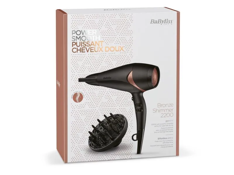 Babyliss Haartrockner Bronze Shimmer D566CHE Babyliss Haartrockner Bronze Shimmer D566CHE