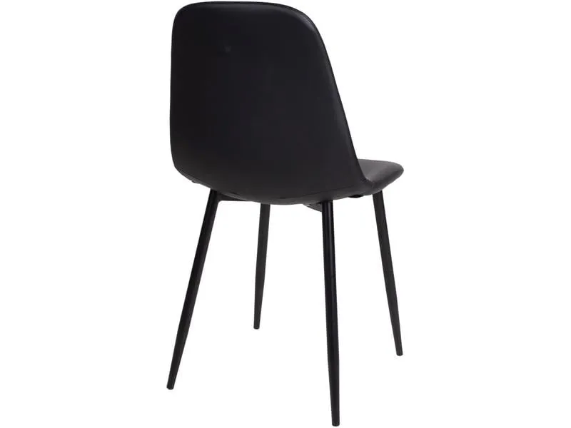 House Nordic Stuhl Stockholm 2 Stück, 80 x 55 cm, Schwarz