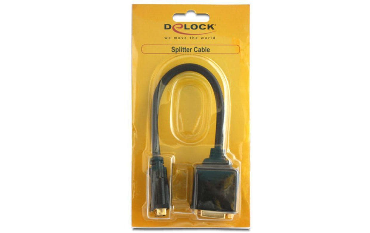 Delock 2-Port Signalsplitter DVI-D - DVI-D