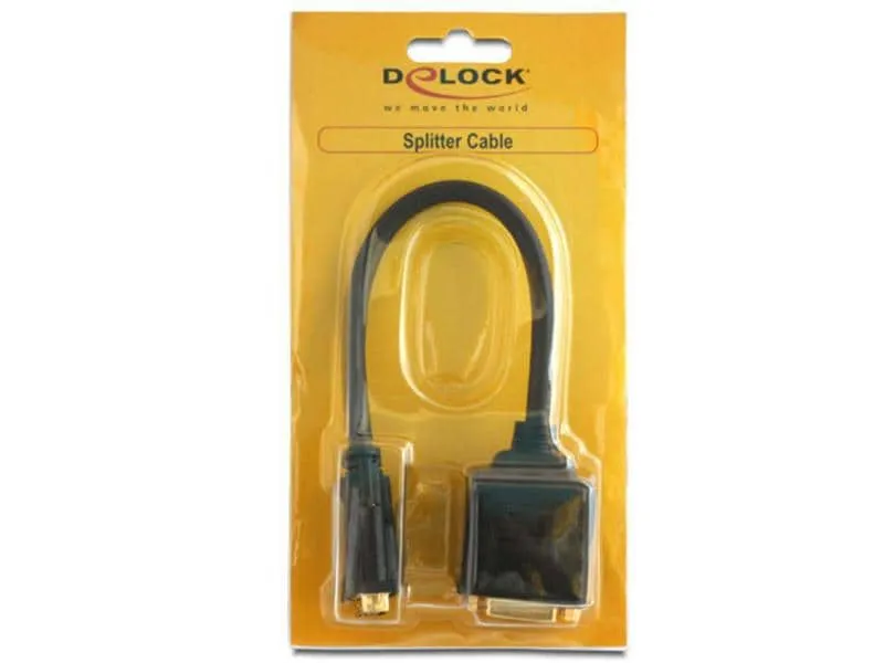 Delock 2-Port Signalsplitter DVI-D - DVI-D Delock 2-Port Signalsplitter DVI-D - DVI-D