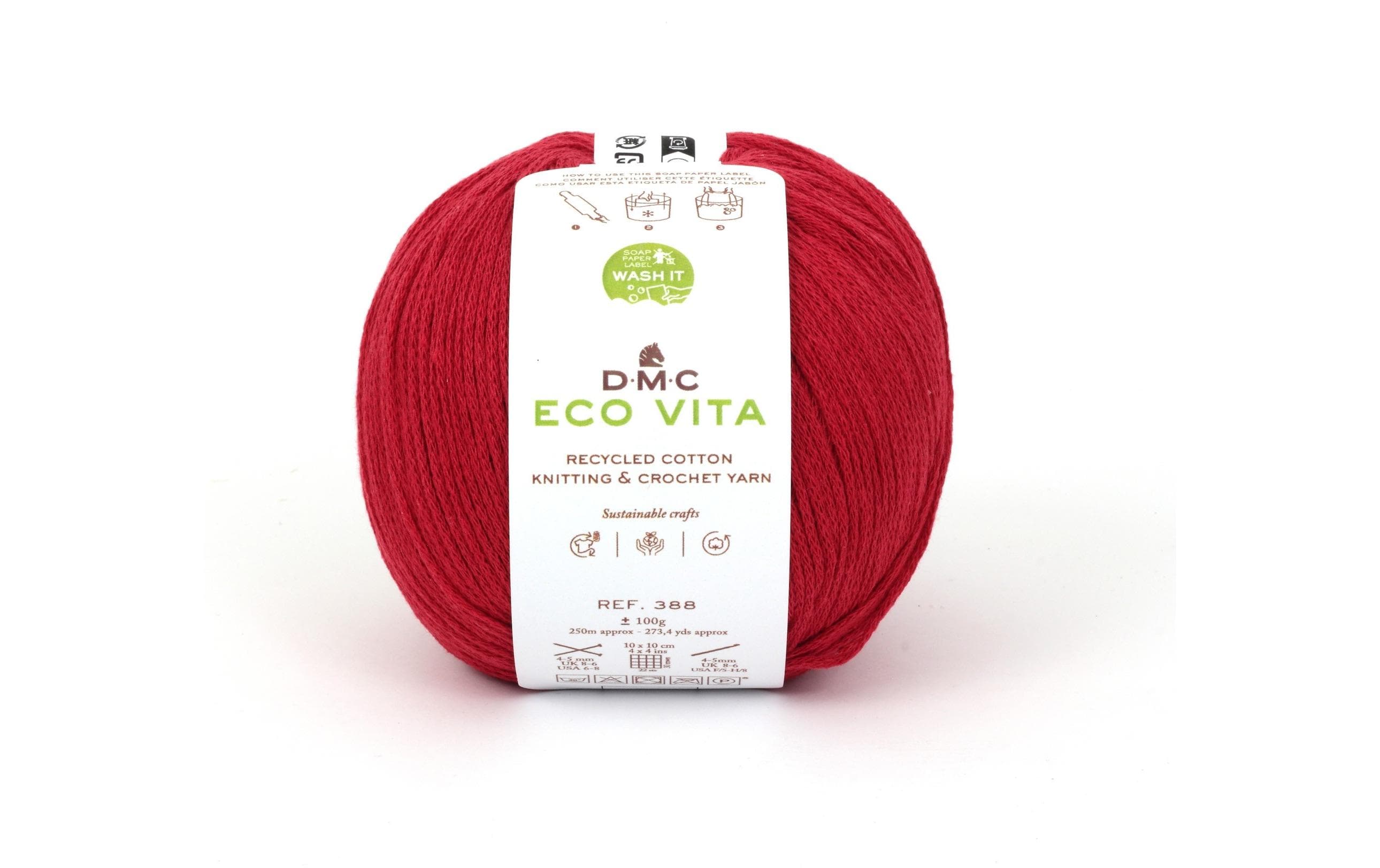 DMC Wolle Eco Vita 100 g, Rot