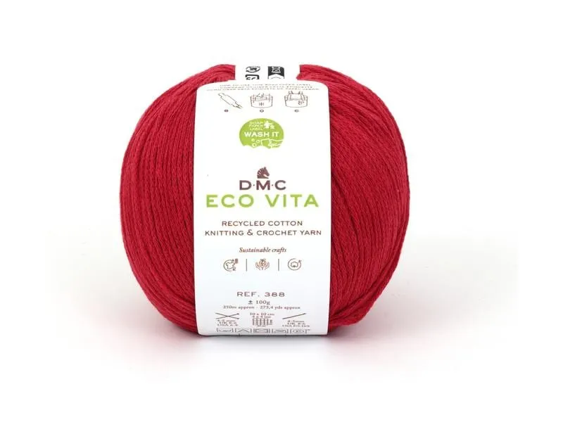 DMC Wolle Eco Vita 100 g, Rot DMC Wolle Eco Vita 100 g, Rot