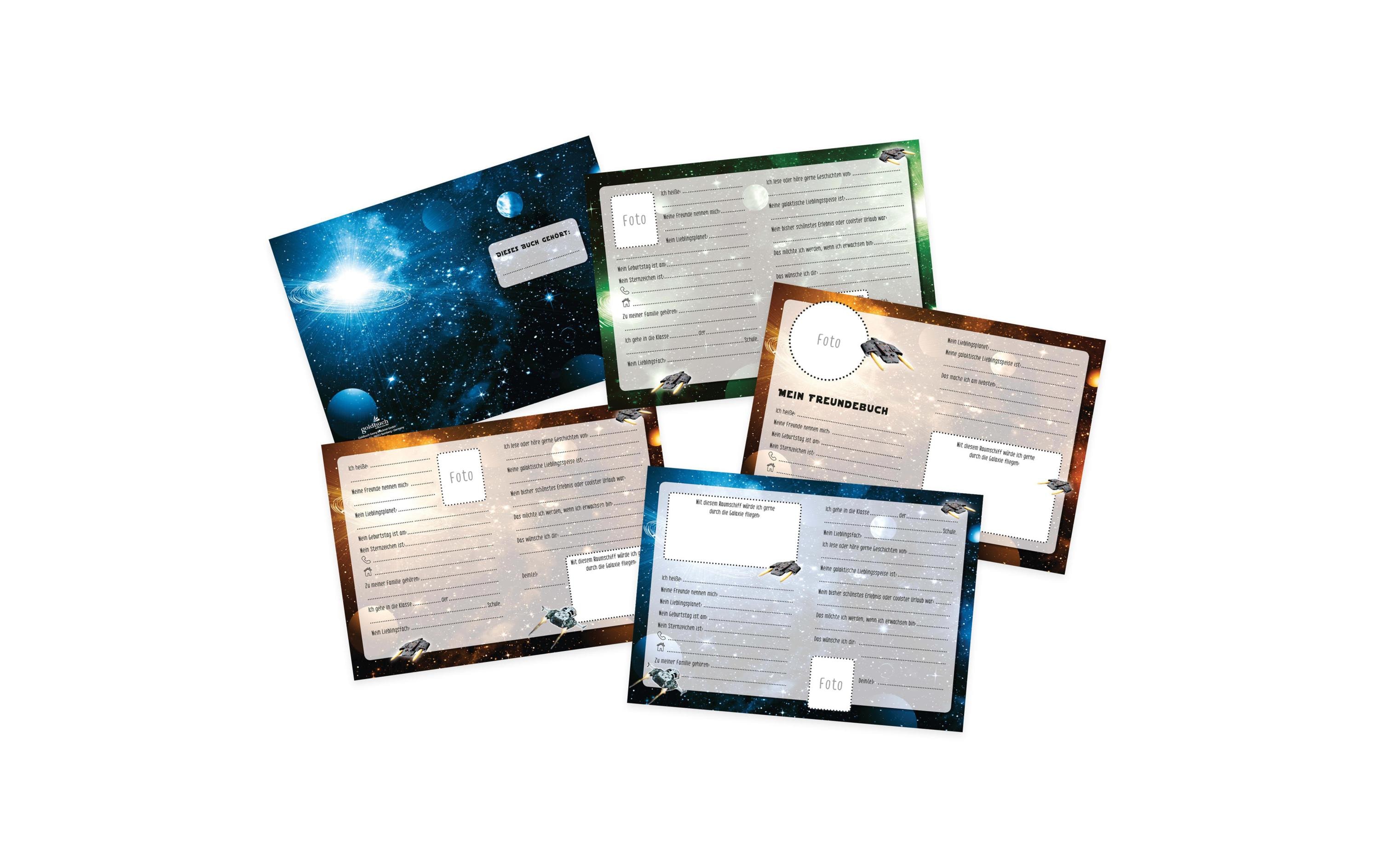 Goldbuch Freundebuch Raumschiff Goldbuch Freundebuch Raumschiff