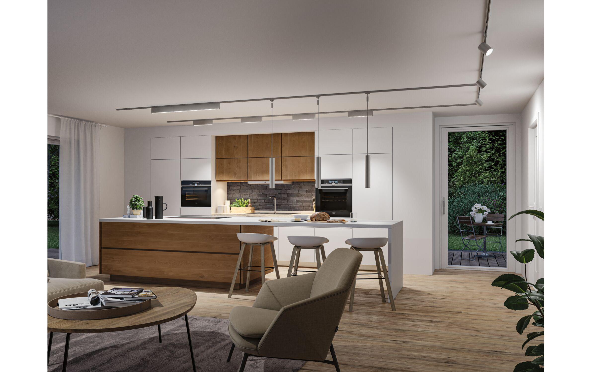 Paulmann URail LED Lightbar Zelos 10W, 4000K, chrom matt