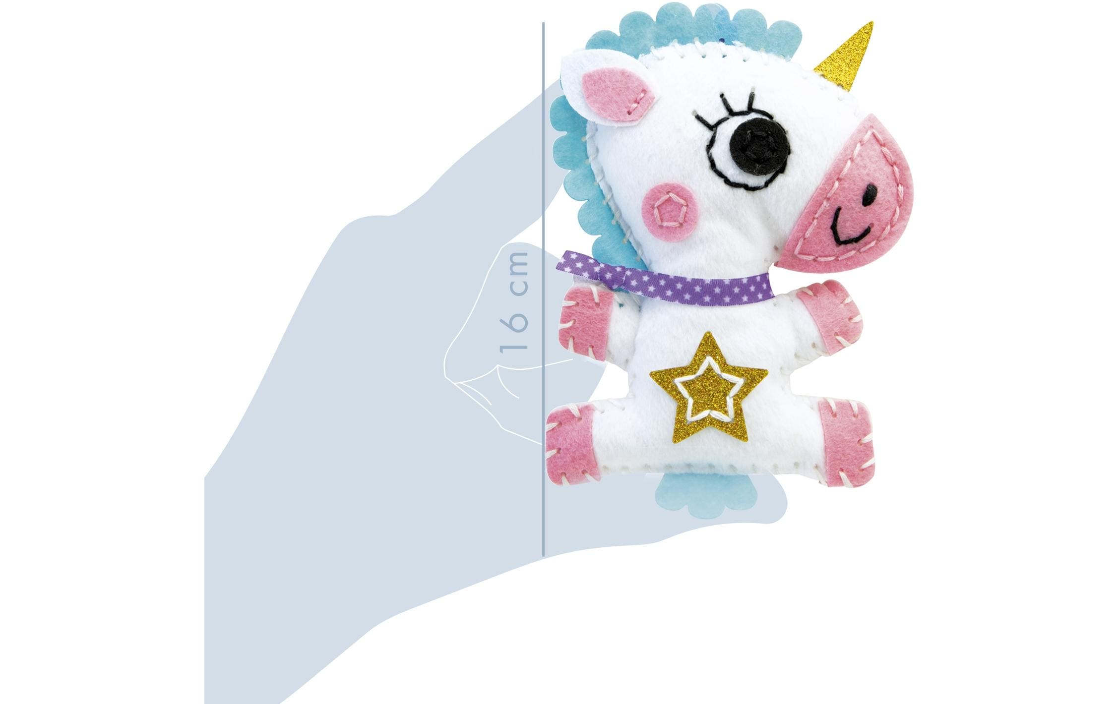 Avenue Mandarine Bastelset Mini Kuscheltier Couz'In Einhorn