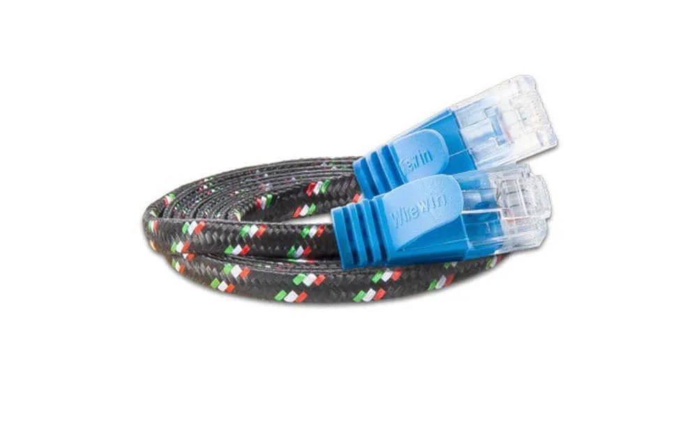 SLIM Slimpatchkabel RJ-45 - RJ-45, Cat 6, UTP, 2 m, Blau