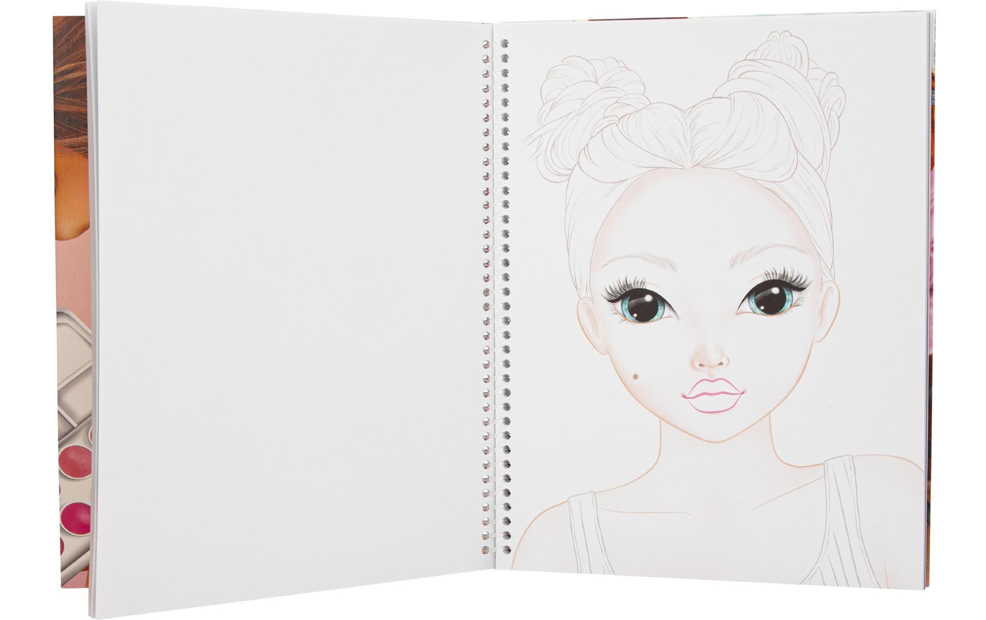 Topmodel Malbuch Make up Top Model 60 Seiten