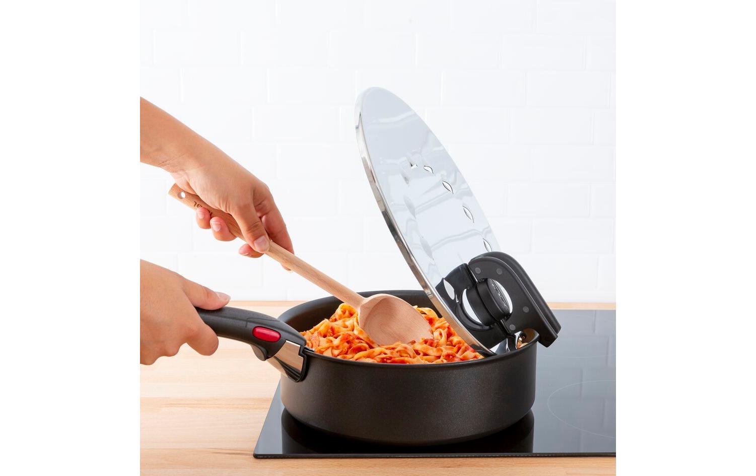 Tefal Multideckel Ingenio 20 cm/28 cm, Schwarz/Silber