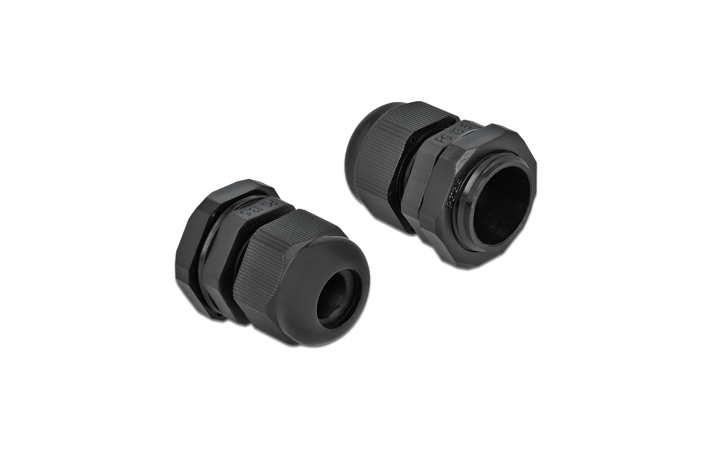 Delock Kabelverschraubung PG13.5, 24 mm 10 Stück, Schwarz Delock Kabelverschraubung PG13.5, 24 mm 10 Stück, Schwarz