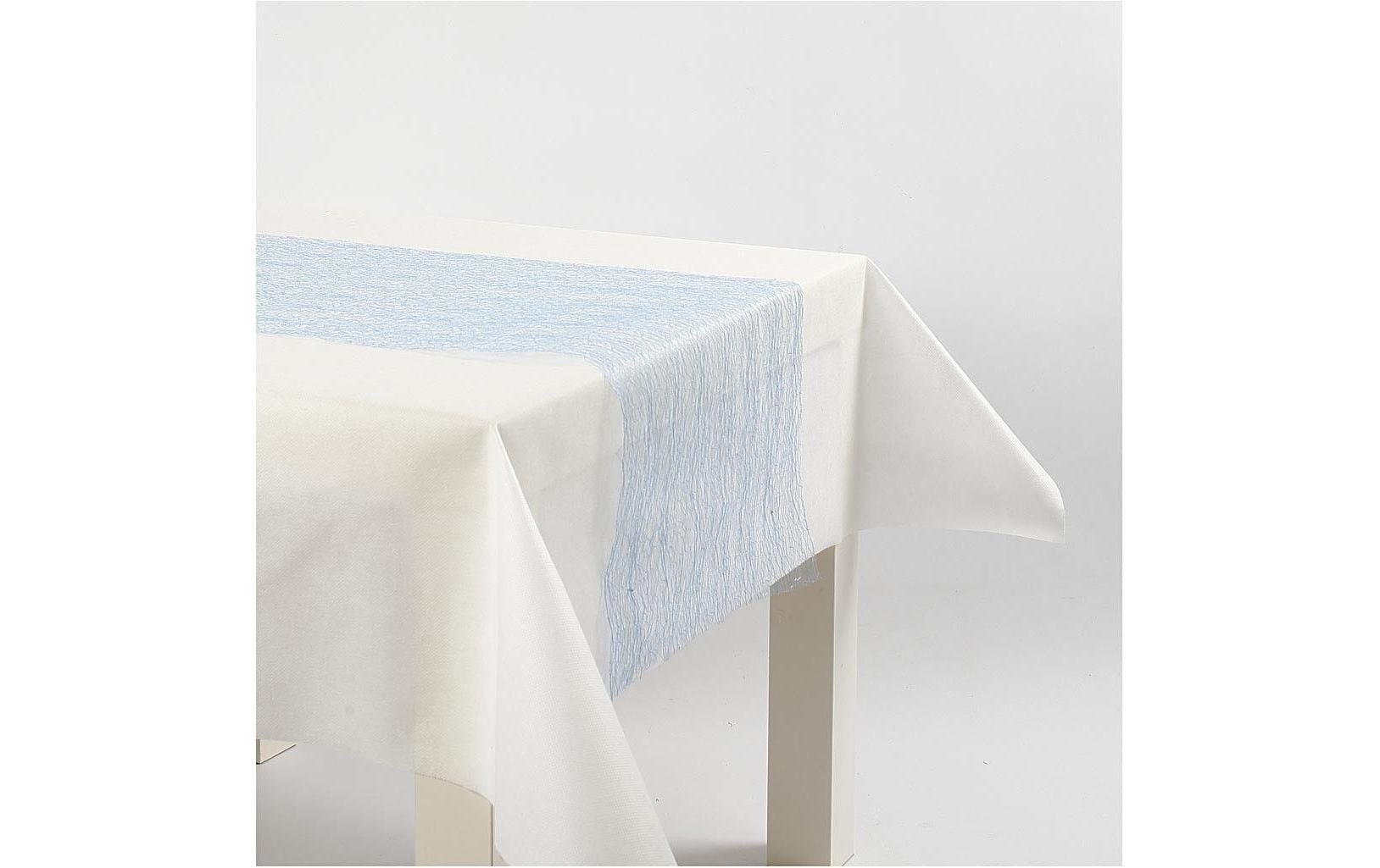Creativ Company Tischläufer Netz 30 cm x 10 m, Blau
