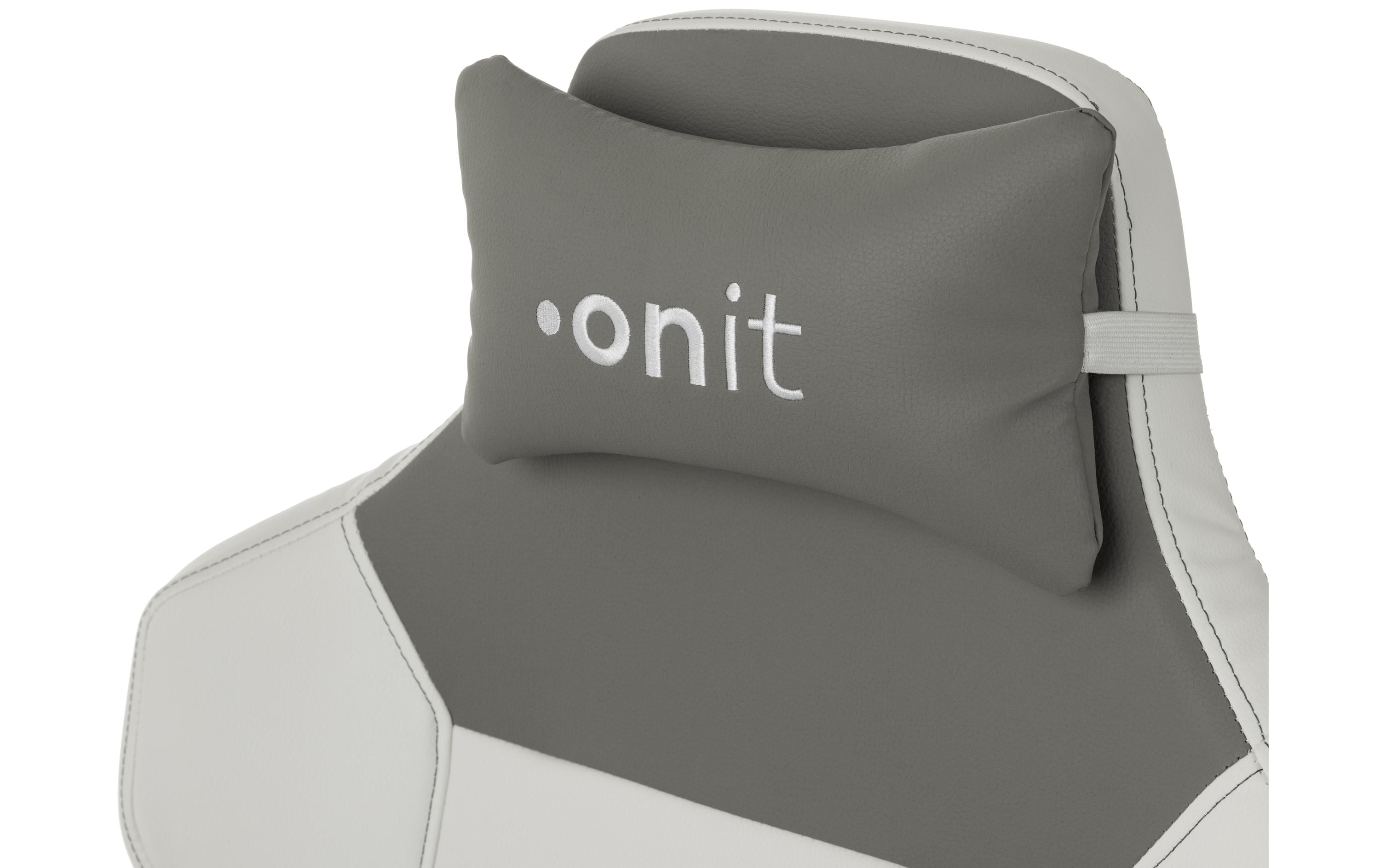 onit Gaming-Stuhl Weiss/Grau