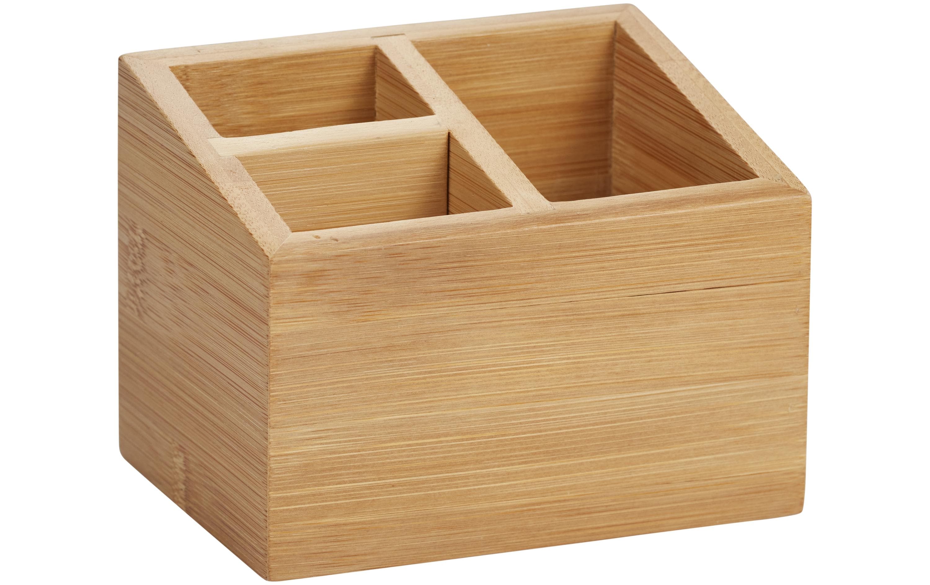 diaqua® Schminkablage aus Bambus 12 x 9 x 9 cm, Nature